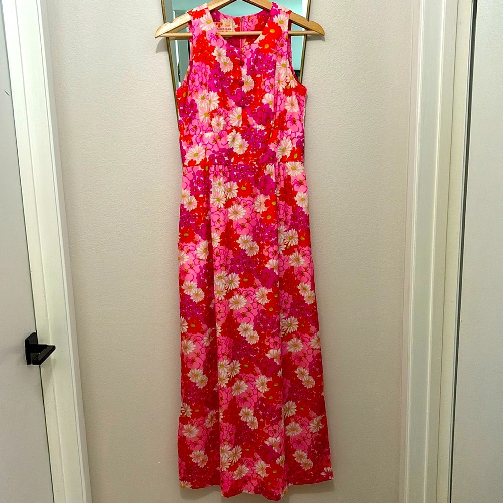 1970s vintage Sears Hawaiian dress Xs